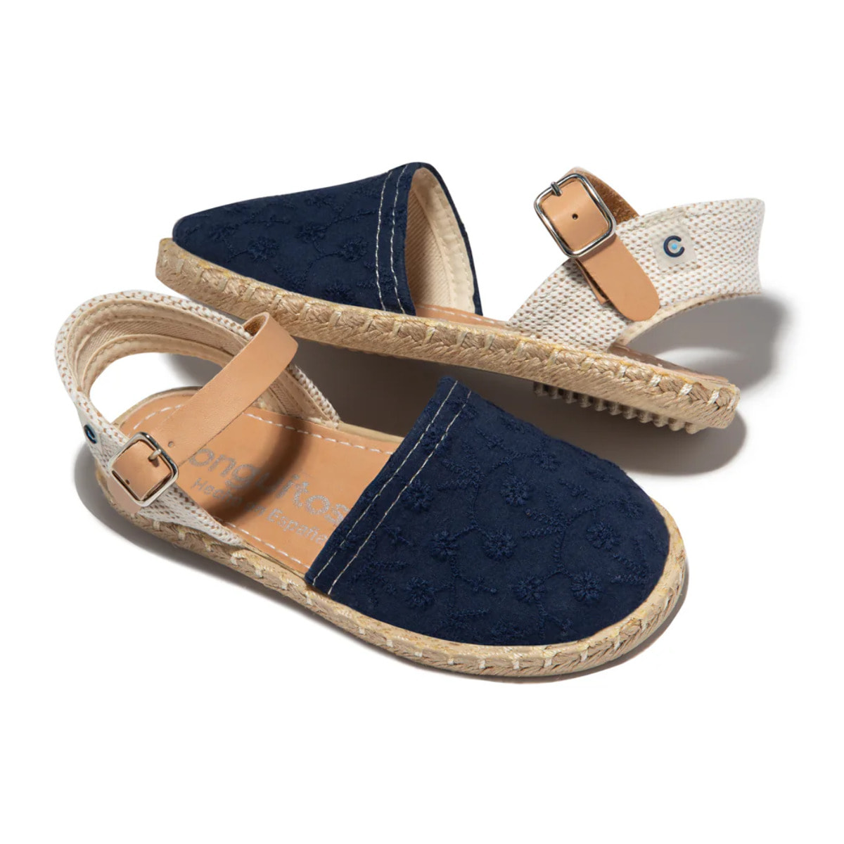 Conguitos - Sandali estivi in juta con zeppa per ragazza comodi