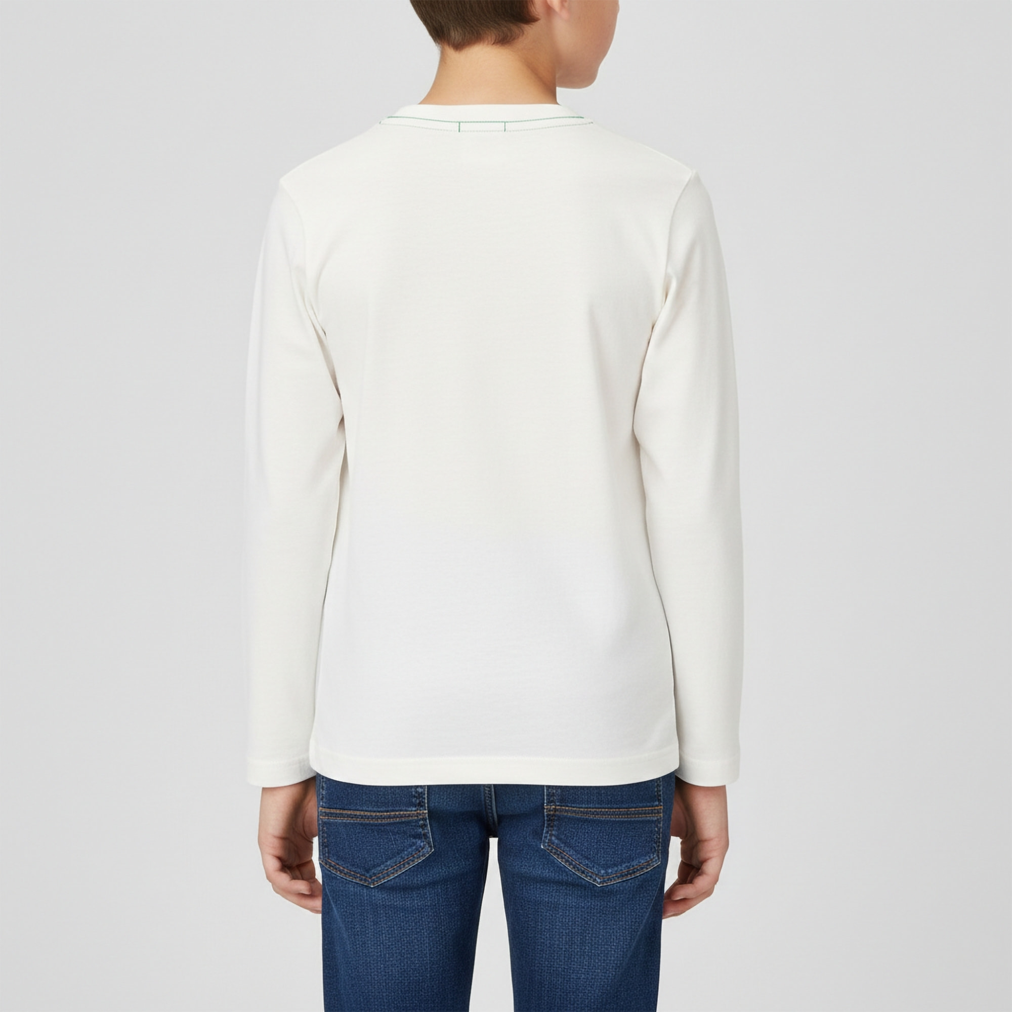 T-shirt maniche lunghe con stampa logo