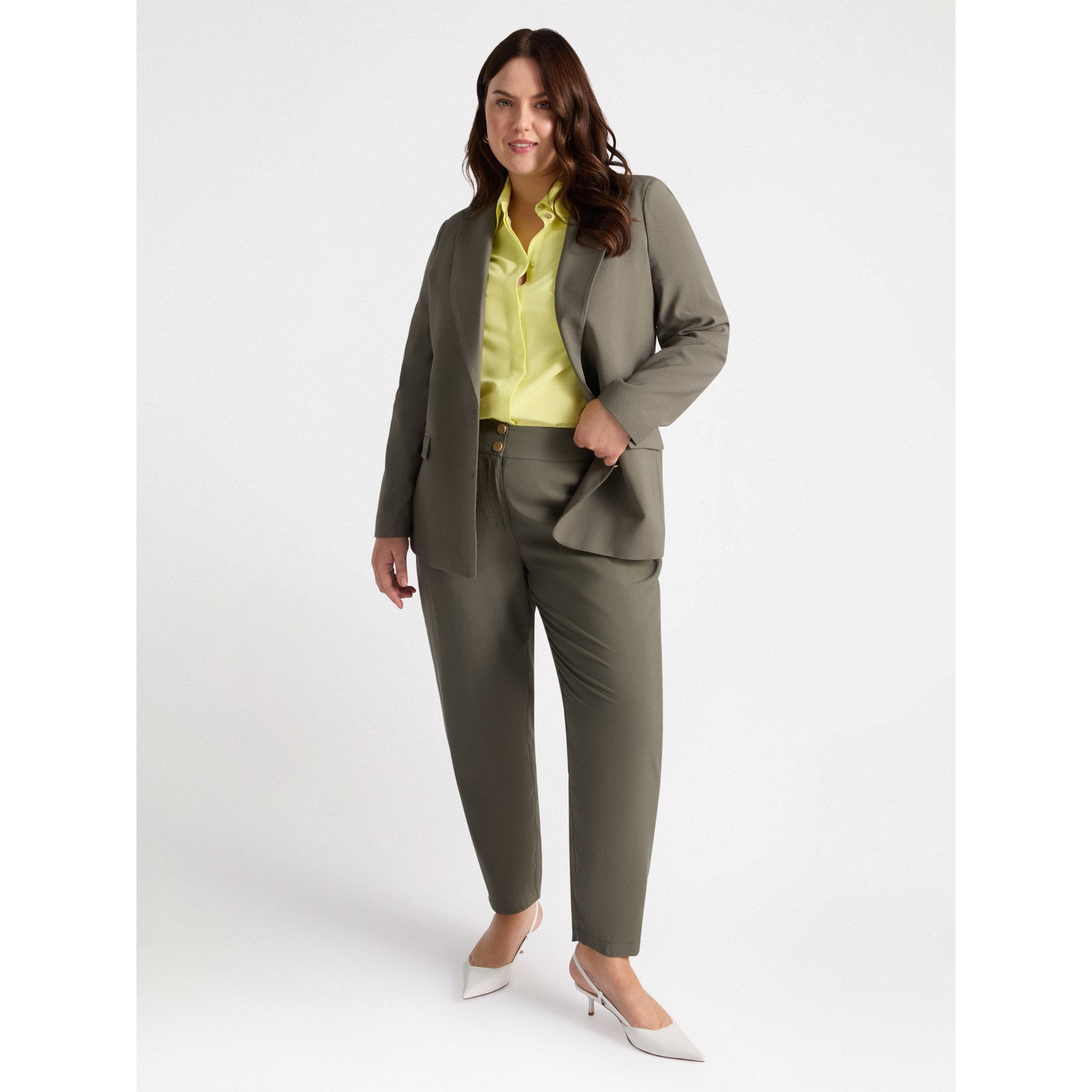 Fiorella Rubino - Pantaloni dritti - Verde militare