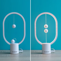 Lampada equilibrio con interruttore magnetico Magilum InnovaGoods - bianco - 14x24,8x5,5 cm
