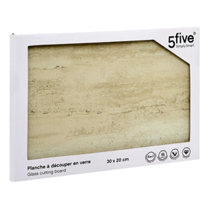 Planche à découper 30x20cm Harmony en verre trempé