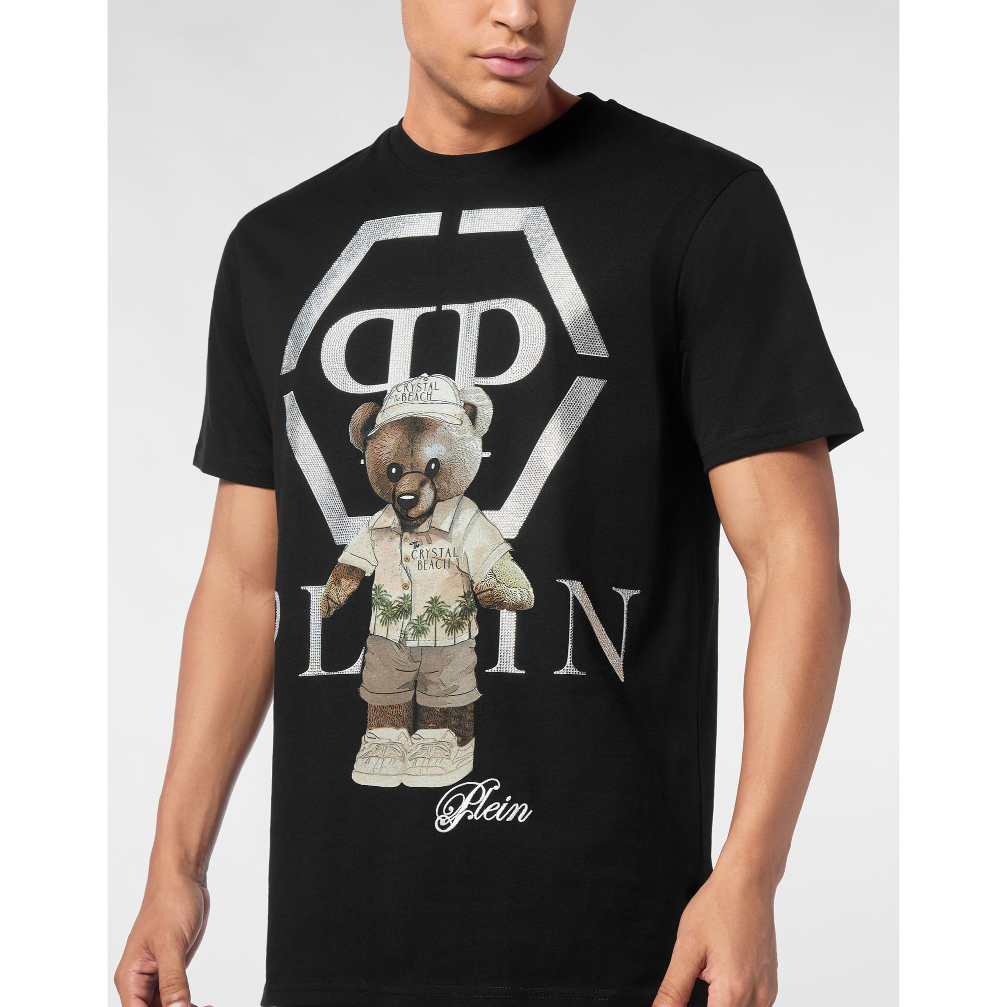 PHILIPP PLEIN T-shirt girocollo a maniche lunghe TEDDY