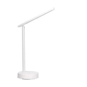 Forlight ARCHIE (2uds) Lámpara Flexo de Escritorio LED con Batería Intensidad Regulable con Luz Neutra. Flexo Aluminio Blanco