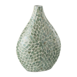 J-Line vase Alpha Perle - bambou - bleu clair - 42 cm de hauteur