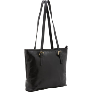 Borsa a spalla da donna - Modello False - 100% vera pelle - 31.0 x 41.0 x 10.0 cm