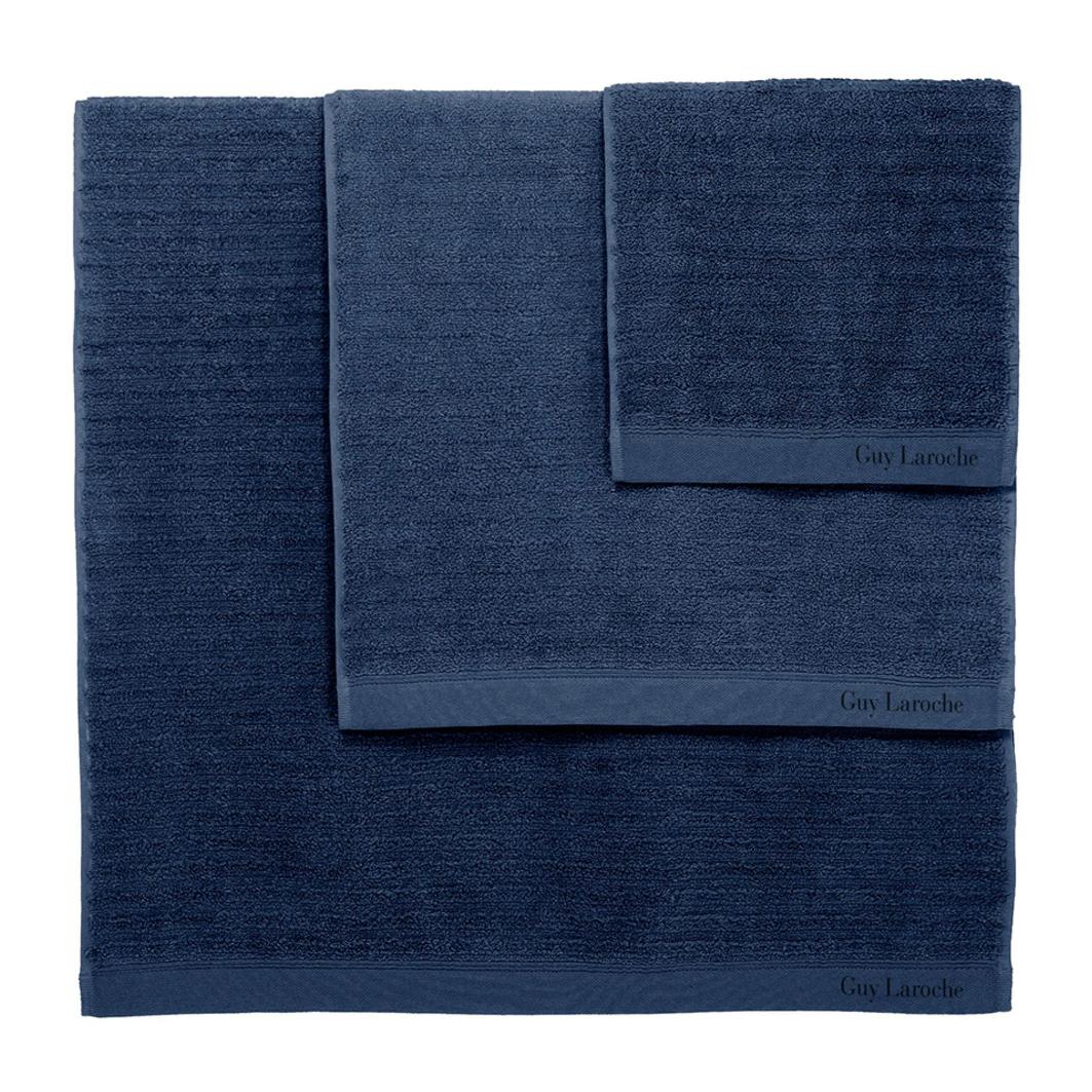 3 serviettes PALACE GUY LAROCHE - coton 550 g/m2 - marine