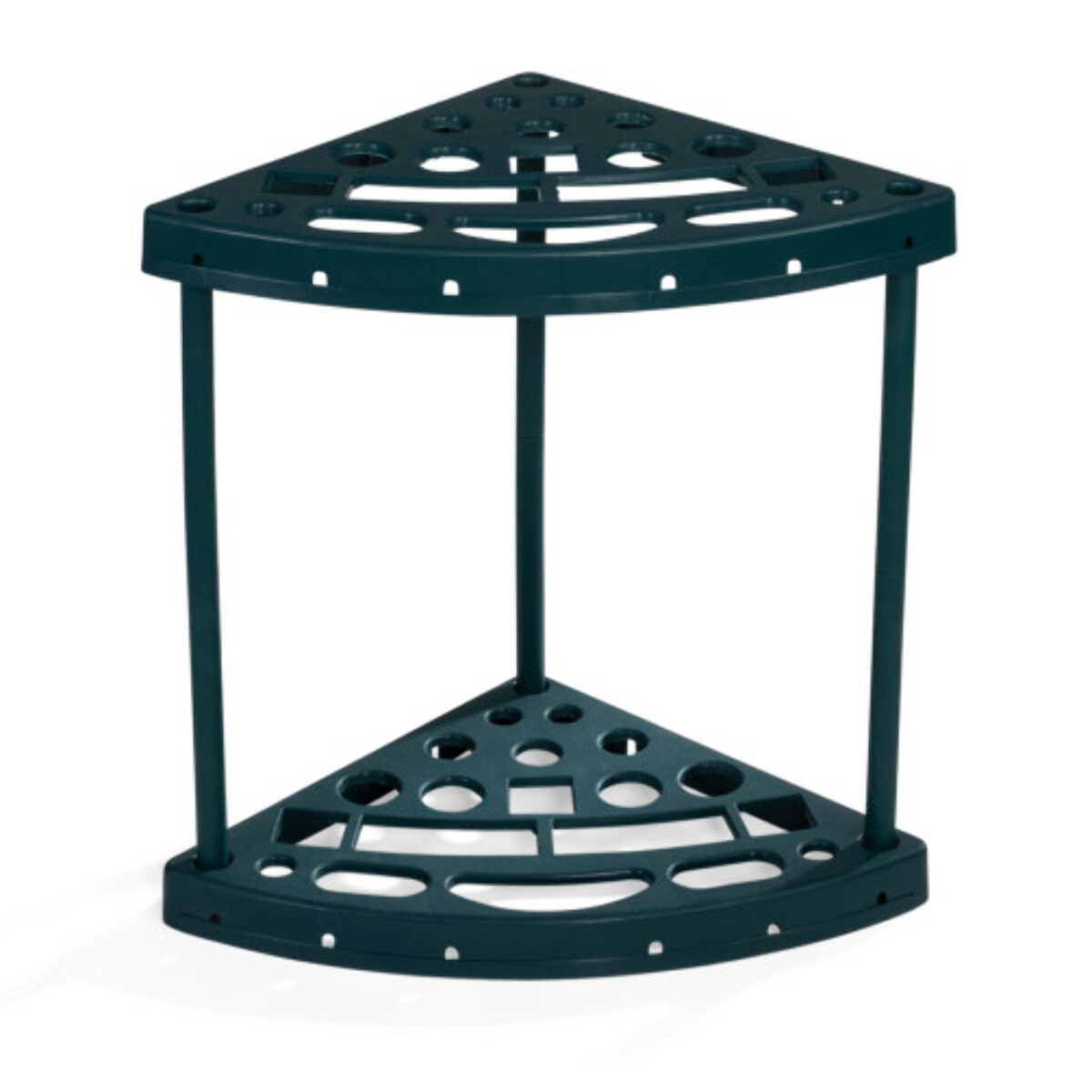 Rack d'angle pour outils de jardin