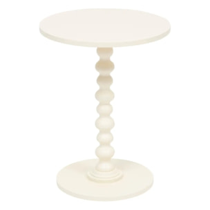 Table d'appoint "Alix" ivoire 50x38x38cm