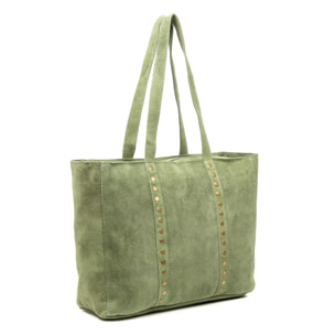 Alonte borsa a spalla donna. Pelle scamosciata autentica.