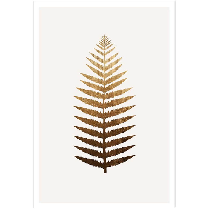 Affiche fleurs Fougere d'or Affiche seule