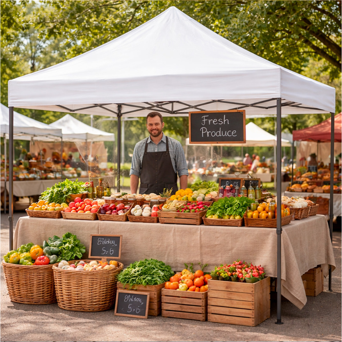 Gazebo Professionale 3x3 M Richiudibile Automatico In Acciaio Con Telo Oxford 1200D PVC Impermeabile e Anti UV A Fisarmonica con Sacche Bianco
