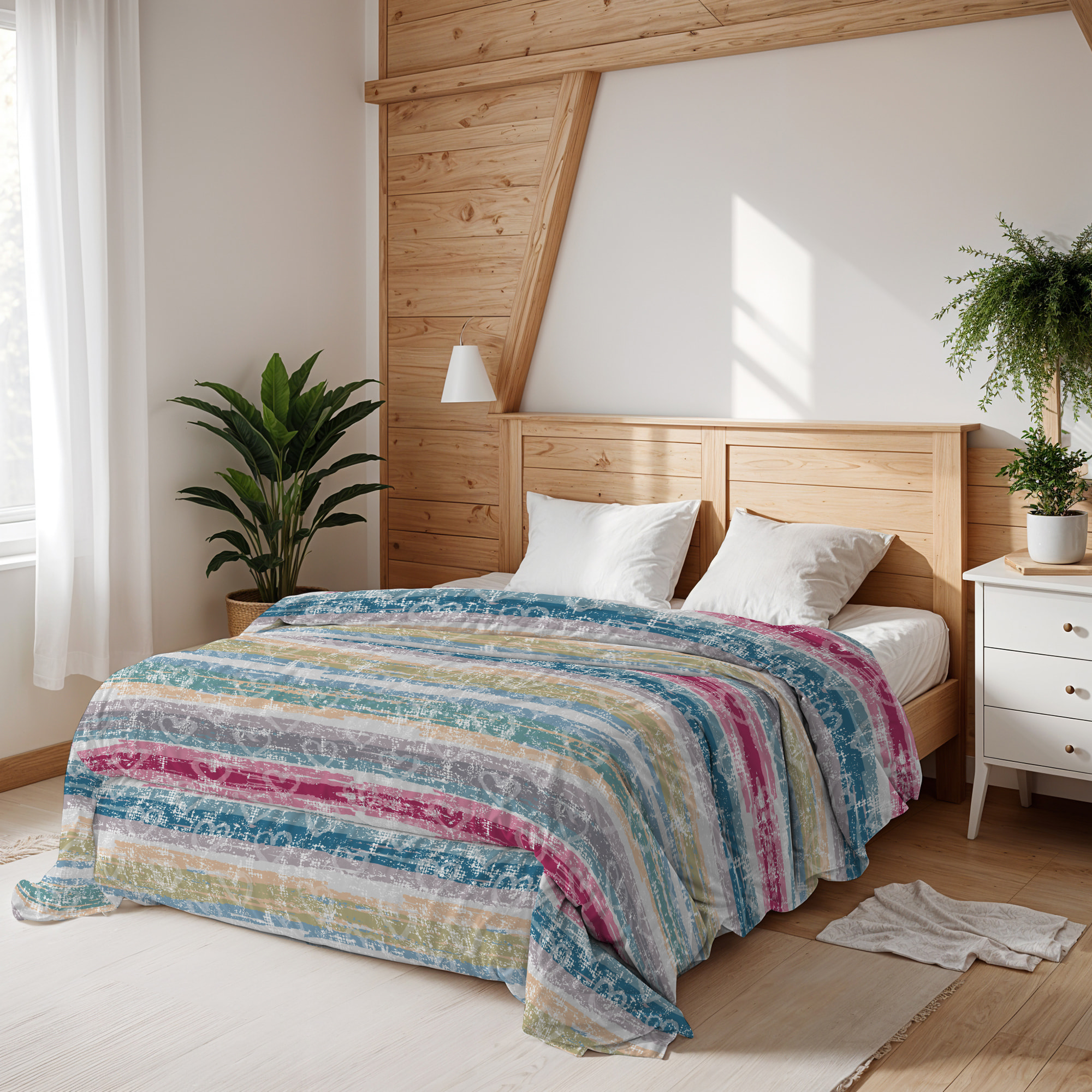 TRAPUNTA BASIC INVERNALE STAMPATA MATRIMONIALE, LOVELINES