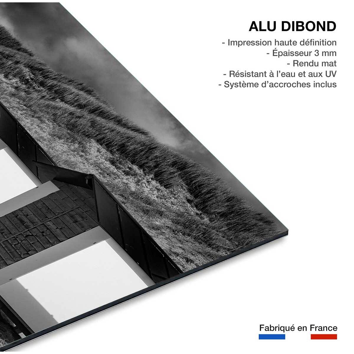 Tableau cabanes de plage Tableau alu Dibond