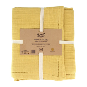 Nappe en coton jaune 150x250cm CAMARO