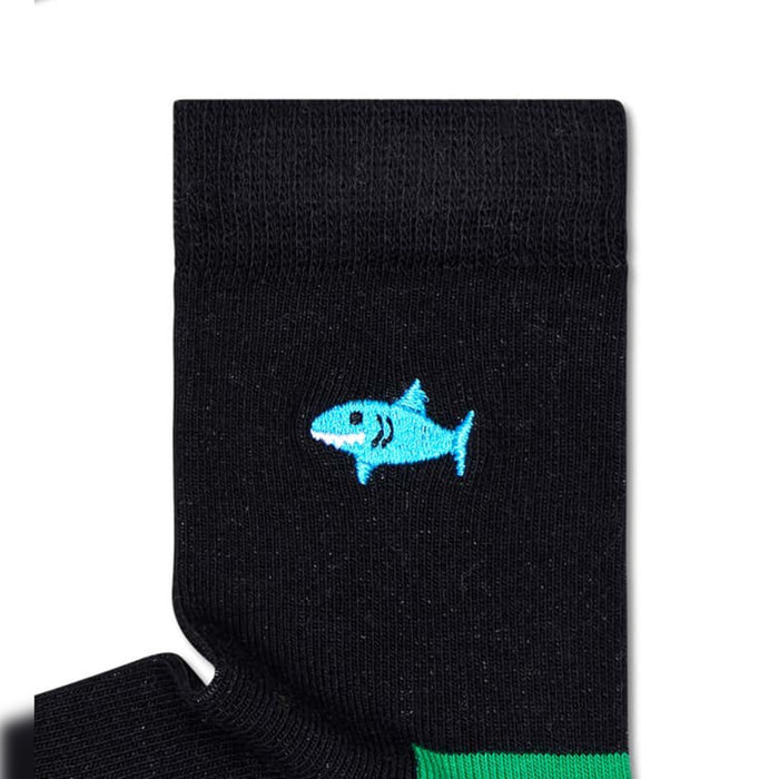 Calcetines kids shark embroidery