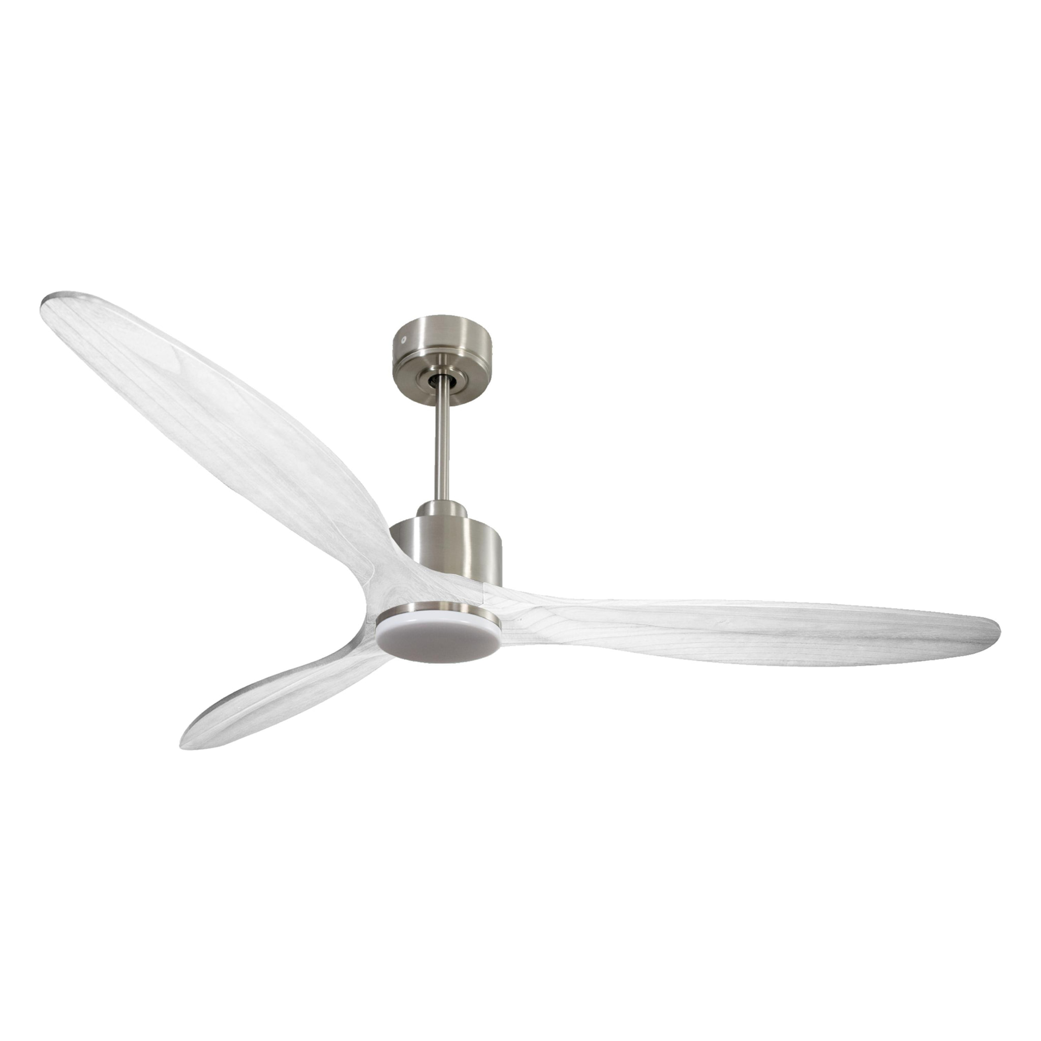 Ventilateur de plafond Réversible  Thermostat Dimmable Wifi Moteur à courant continu Toits en pente Télécommande Lumière à trois tons Hypersilence Mémoire