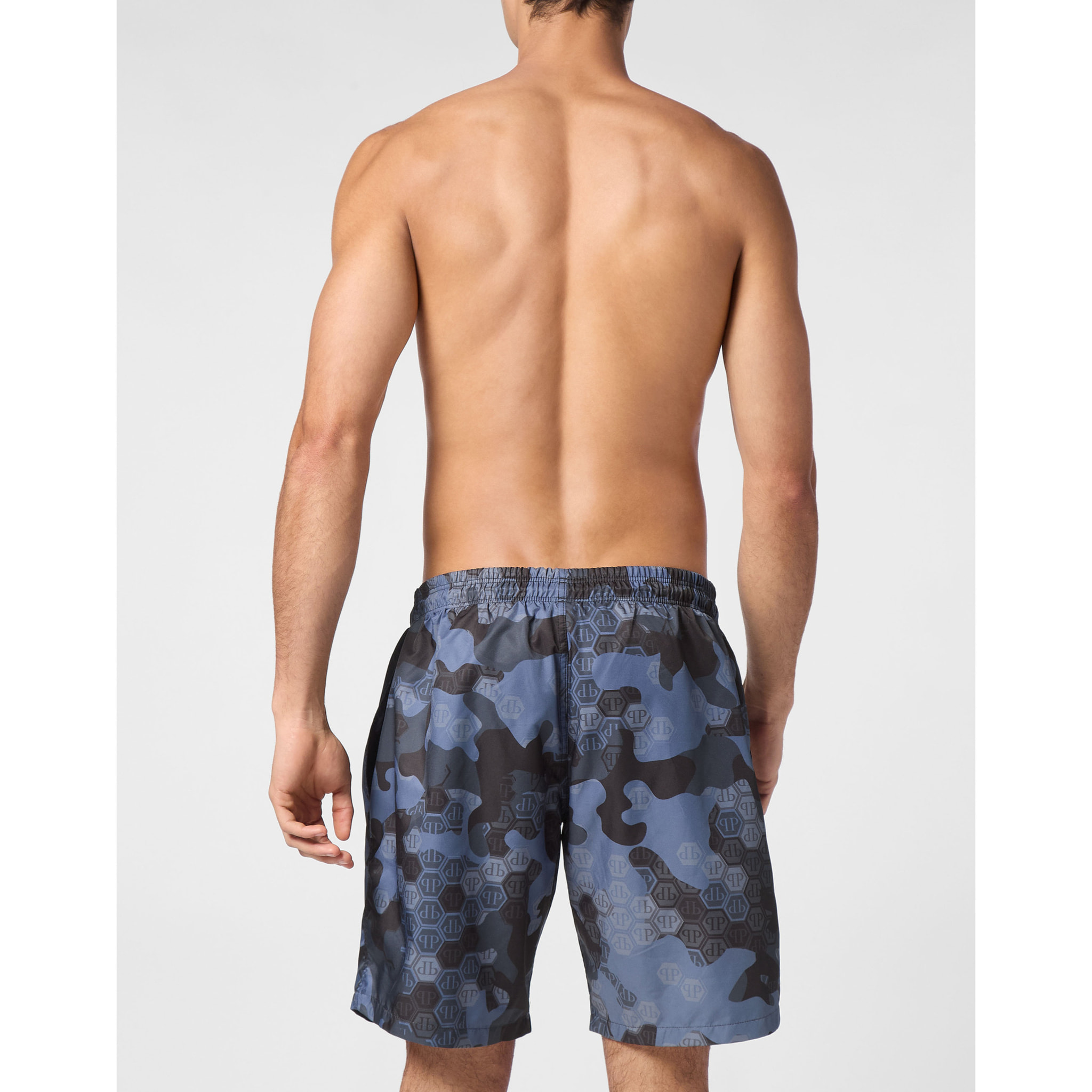 PHILIPP PLEIN Swim Trunks CAMOUFLAGE