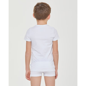T-shirt girocollo bimbo in cotone organico