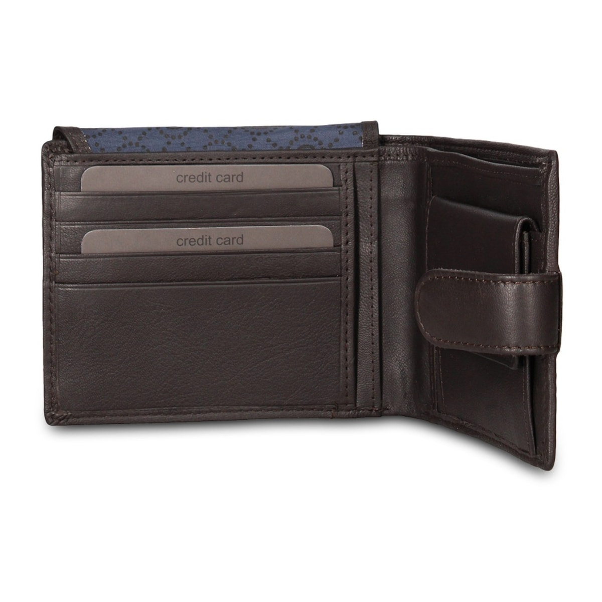 Portafoglio uomo in vera pelle - Modello Erebus Pro - Casual - 12.5 x 10.0 x 2.5 cm