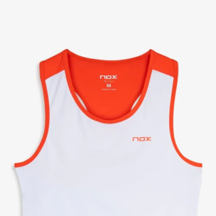 Camiseta Tirantes Mujer TEAM Blanco/Rojo