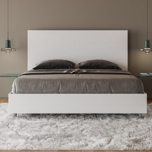 Cama con somier 160x190 fresno blanco New Egos