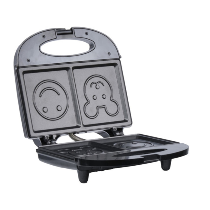 Appareil à croque monsieur plaques smiley anti-adhésives - SMILEE
