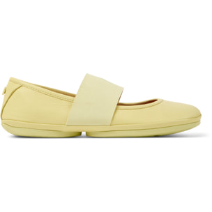 Bailarinas - CAMPER Right Nina - Amarillo - Cuero liso
