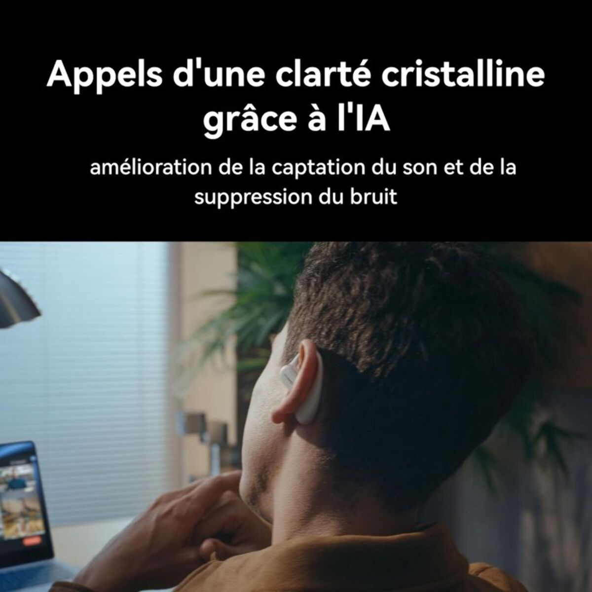 Ecouteurs HUAWEI FreeArc Noir