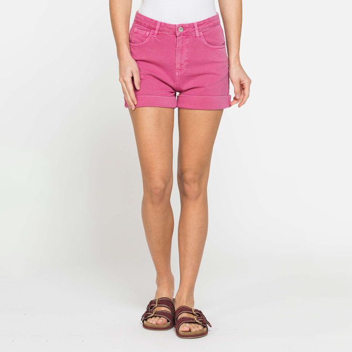 SHORT IN BULL DENIM STRETCH