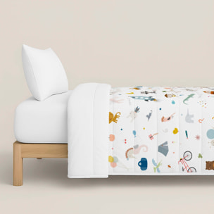 Edredón Nórdico Estampado - Infantil - 100% Algodón - 200 gr/m² con Tacto Pluma - Veo Veo