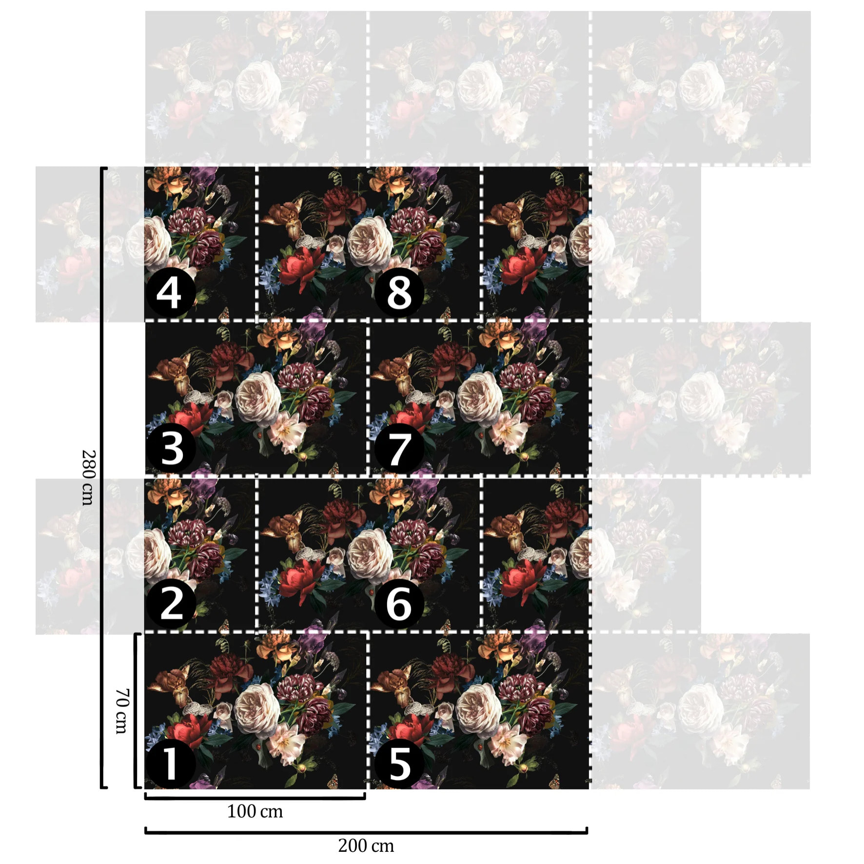 Carta da Parati Floreale Fiammingo Rinascimento