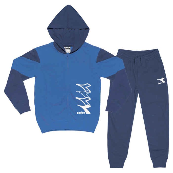 Tuta Bimbo Ragazzo DIADORA Cotone Felpato Zip Art.180956