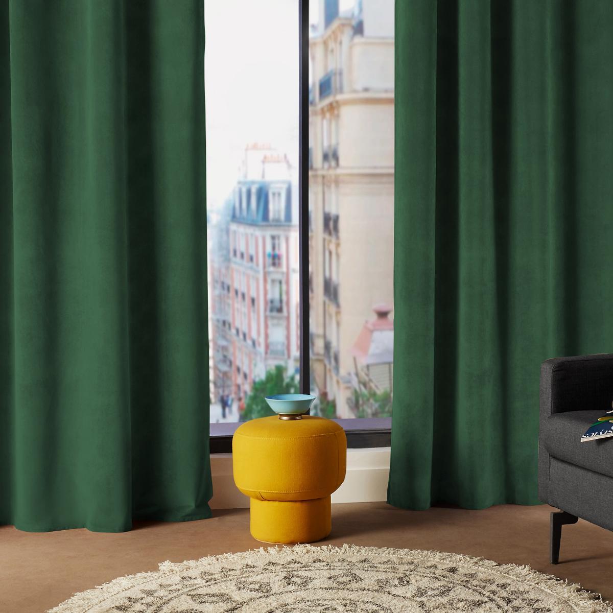 Rideau "Lilou" vert 140x260cm