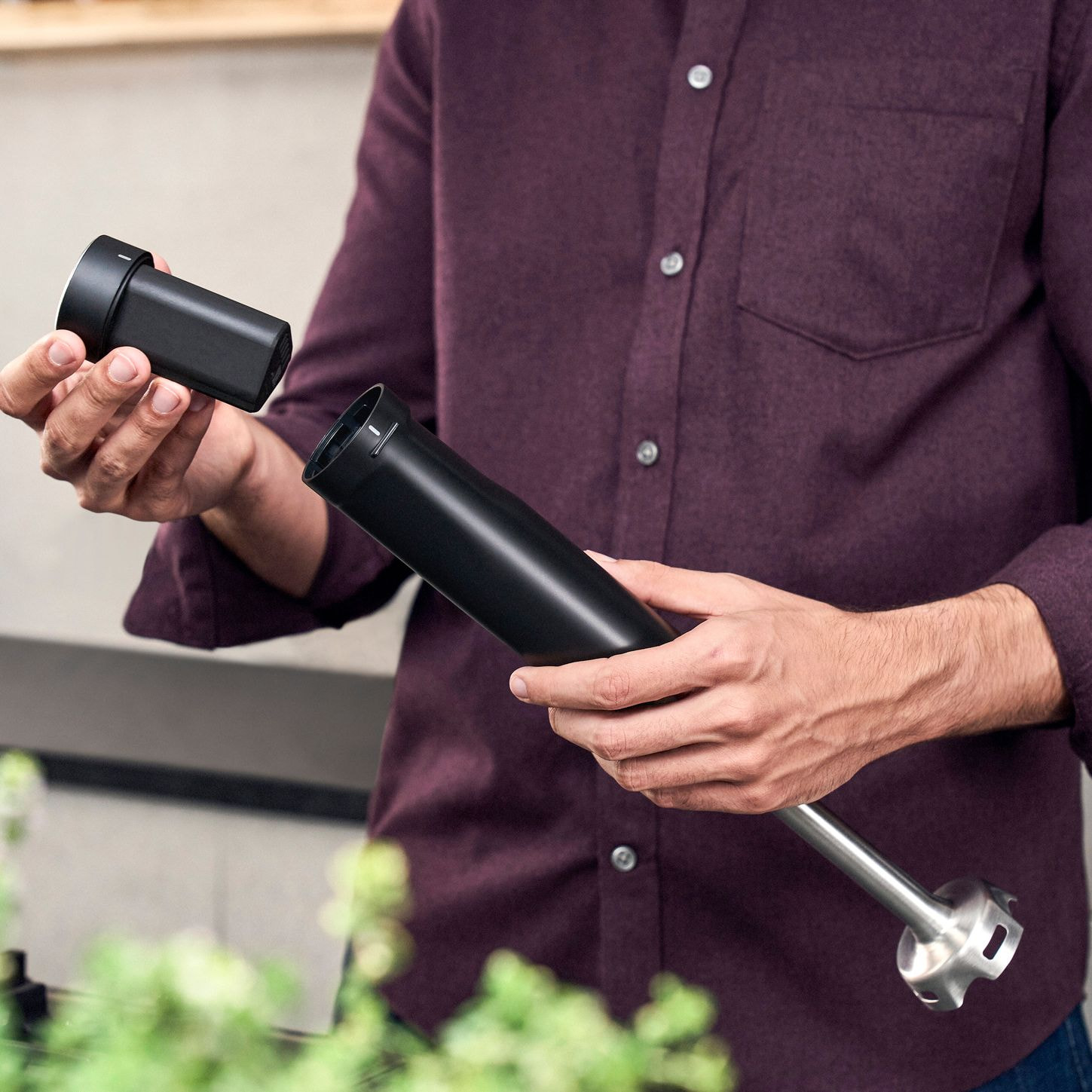 Mixeur plongeant sans fil, Kit de démarrage avec batterie