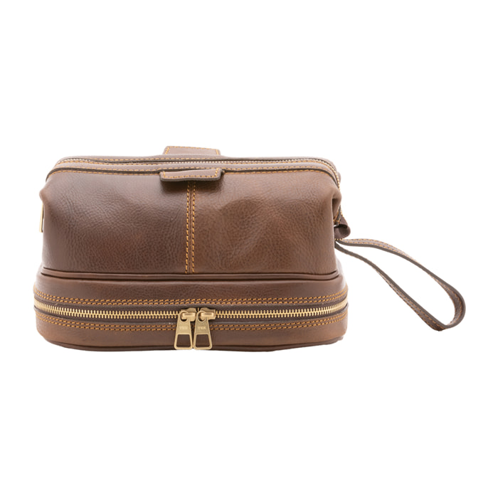 Pochette  unisex In Vera pelle Made in Italy 25x18x16 cm