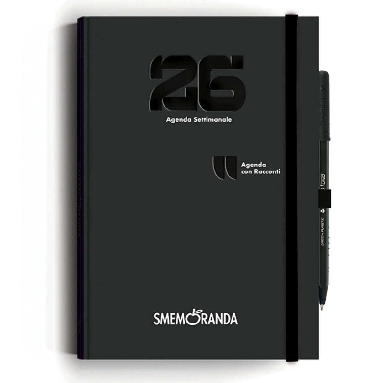 Agenda Smemoranda Racconti 2026 Settimanale 12 mesi ,A5, nero