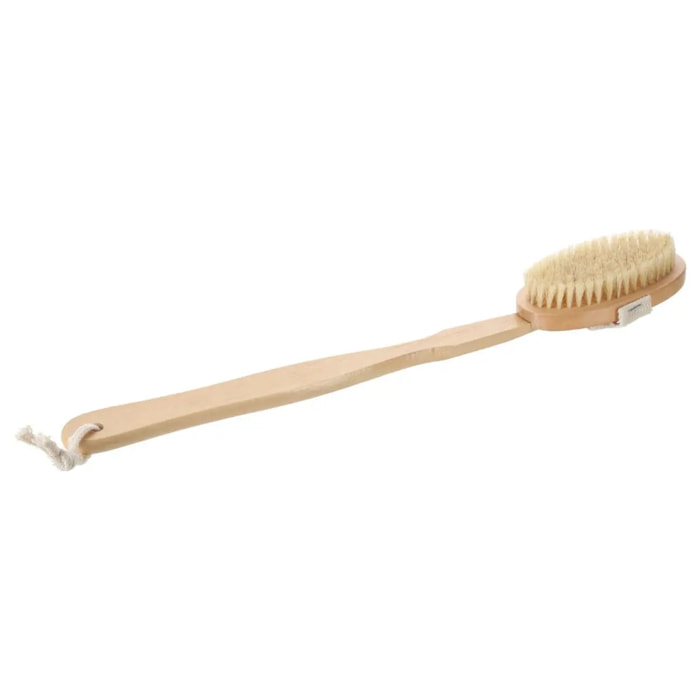 Brosse de bain manche détachable bois