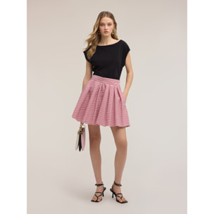 Motivi - Top con drapeado lateral - Negro