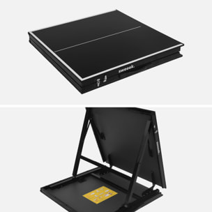 Mini table de ping pong intérieure pliante avec 2 raquettes et 3 balles MINI TABLE DE PING PONG INTÉRIEURE