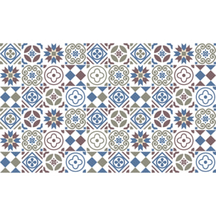 Stickers muraux - Sticker Mural Carrelage adhésif Cuisine Salle de Bain - 60 STICKERS CARRELAGES AZULEJOS GORGINA
