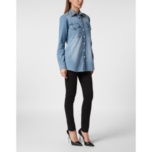 PHILIPP PLEIN Camisa vaquera