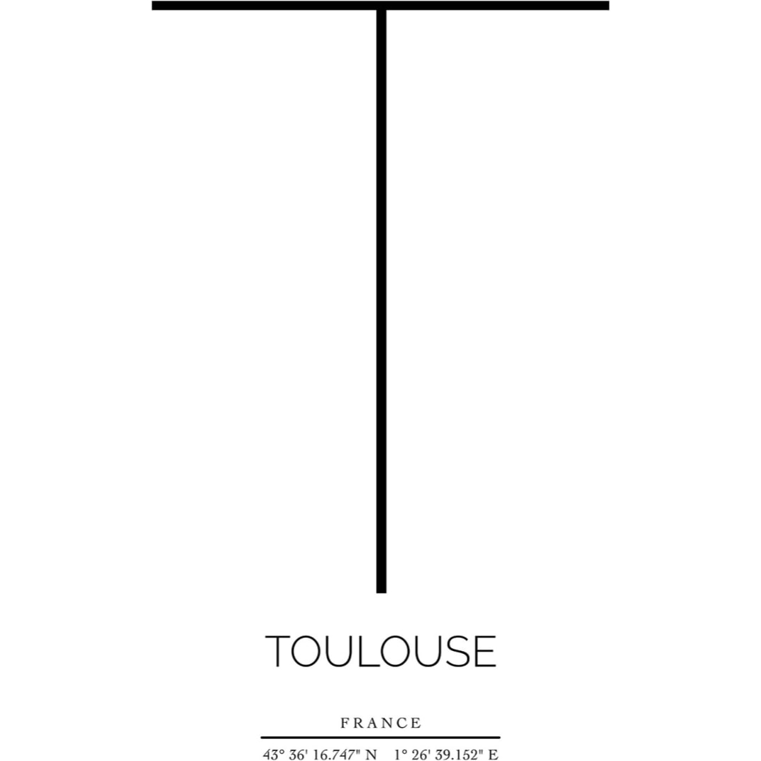 Tableau Toulouse Toile imprimée