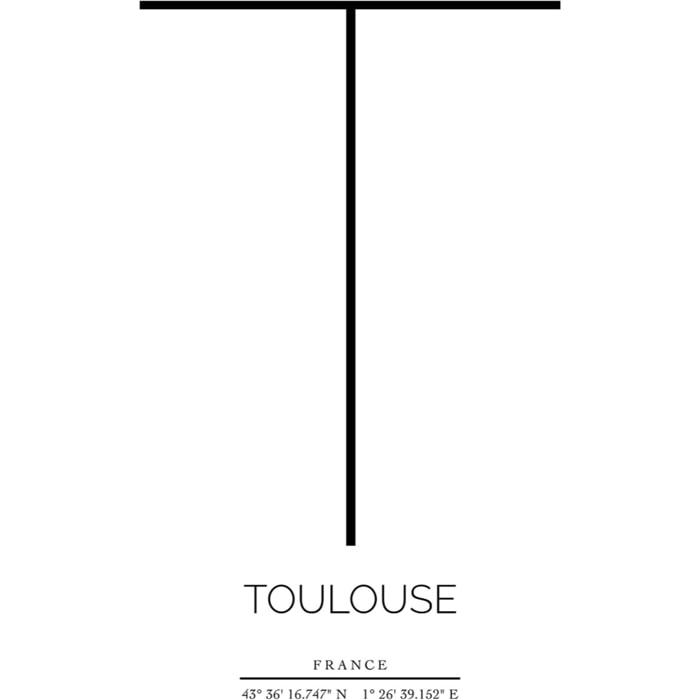 Tableau Toulouse Toile imprimée