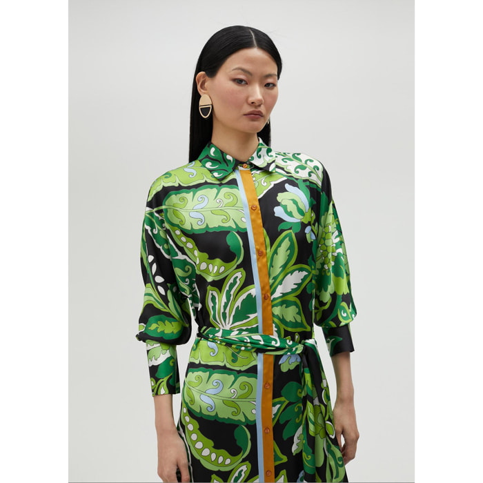 Vestito chemisier stampa paisley