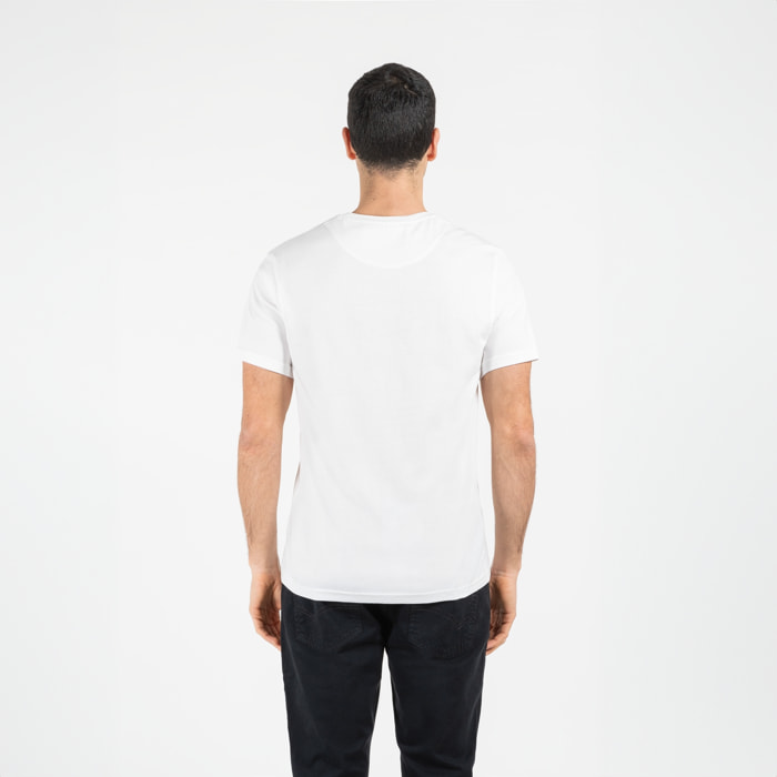 T-shirt jersey cotone organico con stampa narrow fit