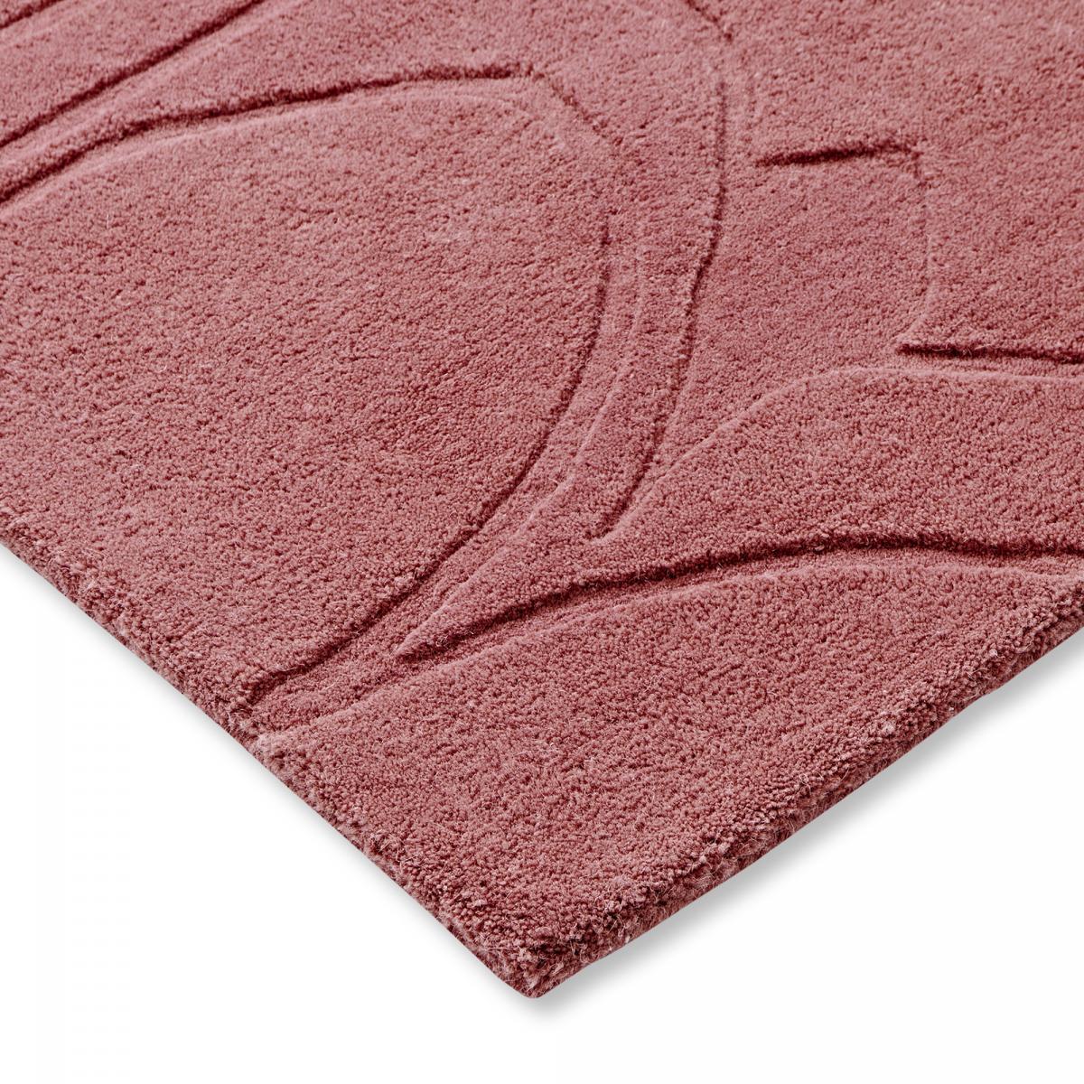 Tapis salon et chambre fait à la main en laine motif faux uni