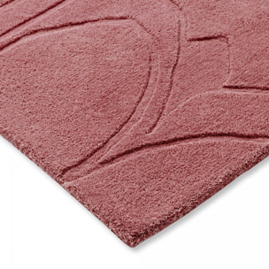 Tapis salon et chambre fait à la main en laine motif faux uni