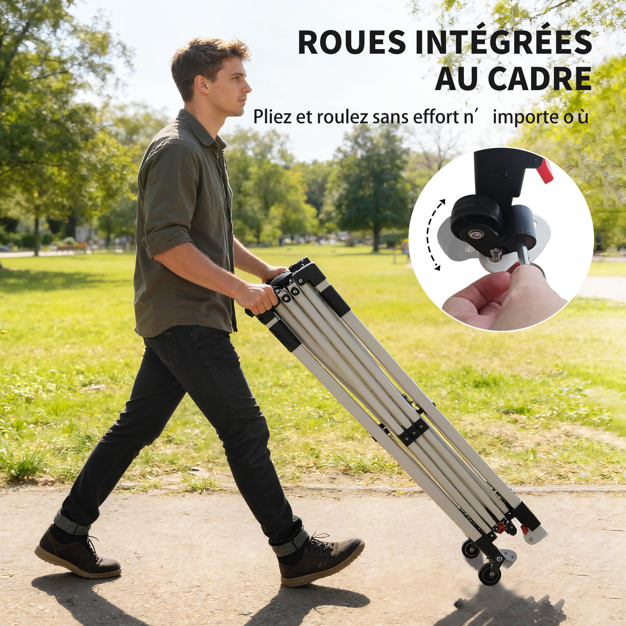 Tonnelle barnum pliable pop-up 3 x 3 m sacs de lestage et transport inclus blanc