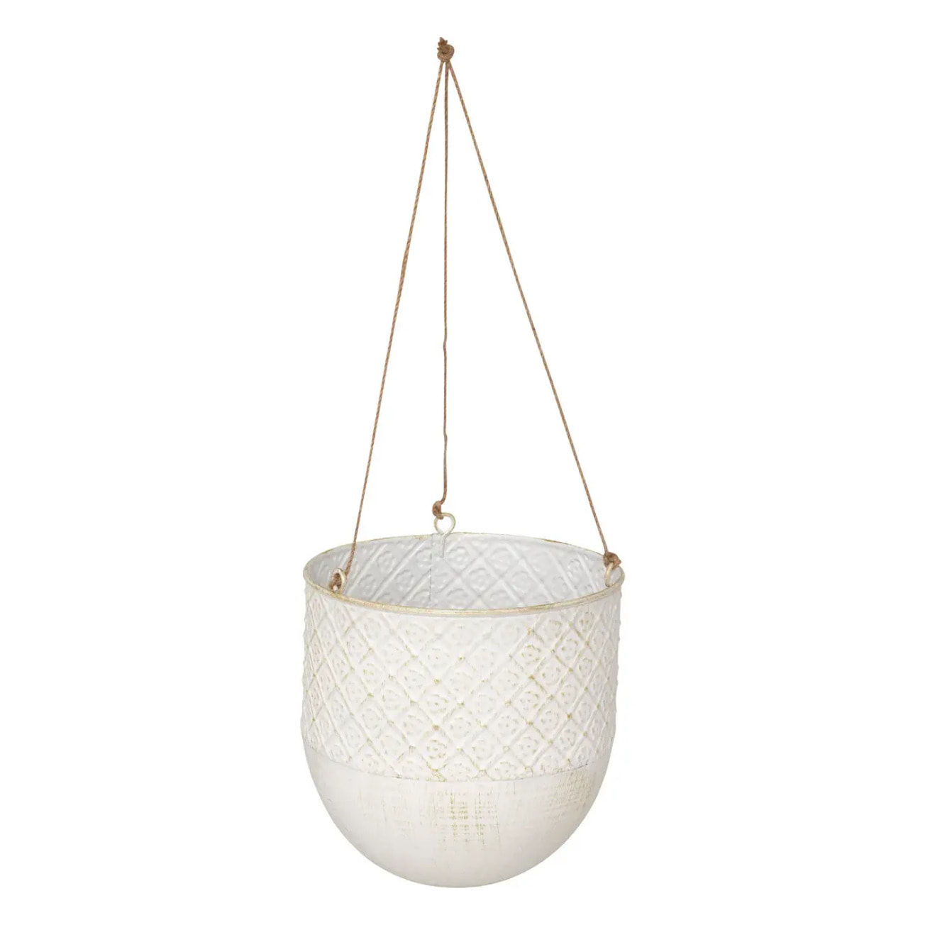 2 cache-pots suspendus "Tino" D19x40cm