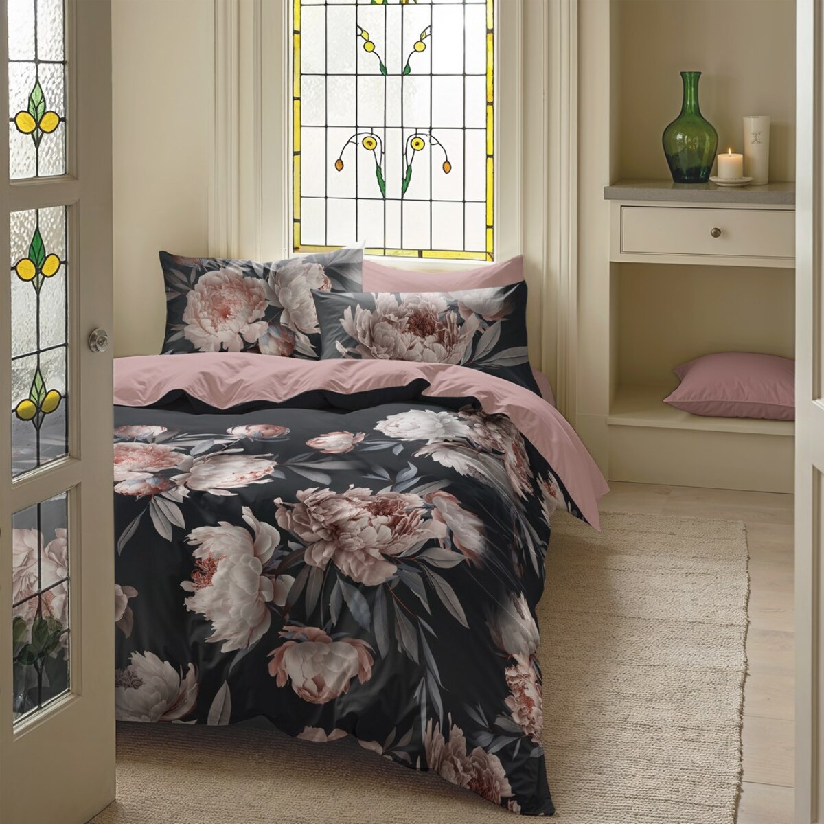 Housse de couette hanna noir